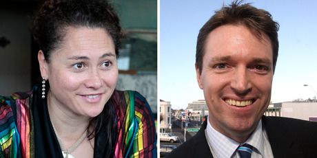 Labour MP Louisa Wall and Conservative Party leader Colin Craig. Photos / Michael Craig/Lynda Feringa