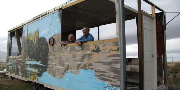 Jenny Simmons and Neil Cameron, of Alexandra, are now the owners of the pie cart. Photo / Sarah Marquet