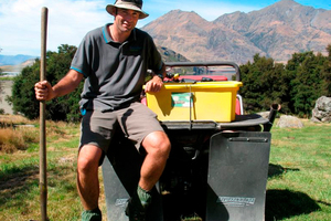 Pest controller Doug Beech has made West Wanaka a little safer for native fauna. Photo / Mark Price.
