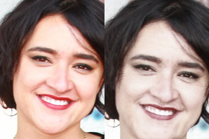 Keisha Castle-Hughes can be seen to have aged after 20 years of smoking. Photo / NZ Herald