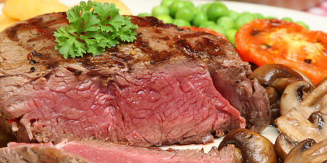 Rib-eye steak is everything meat should be - a touch of char, a touch of blood, but mostly just mouthfuls of juicy goodness. Photo / Thinkstock