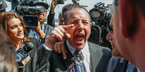 Michael Lohan is furious that daughter, Lindsay Lohan, is out partying. Photo / AP