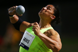 Valerie Adams produced a series of consistent world-class throws to win her 12th national shot put title with a best throw of 20.37m. Photo / Getty Images.