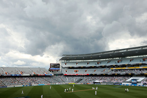 A general view of play during day one of the Third Test match between New Zealand and England. Photo / Getty Images.