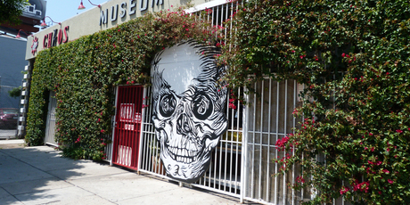 The entrance to the Museum of Death, Sunset Boulevard in Los Angeles, California. Photo / Megan Singleton