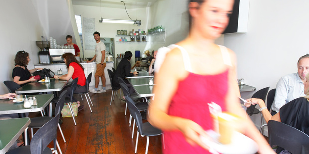 Dizengoff cafe on Ponsonby Rd, Auckland. Photo / Chris Gorman