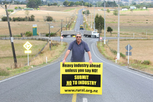 Drury resident Bruce Owen says Stevenson Group was trying to superimpose its wishes on the community. Photo / Chris Gorman