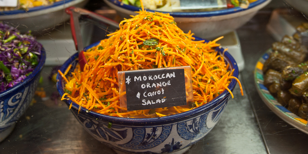 Carrot and orange salad. Photo / Jason Burgess