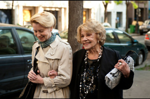 Jeanne Moreau (right) as Frida illuminates A Lady in Paris. Photo / Supplied