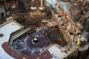 Mecca, the birthplace of the Prophet Muhammad in Hajez, Saudi Arabia, is being turned from a dusty pilgrimage town to a gleaming metropolis. Photo / Islamic Heritage Research Foundation