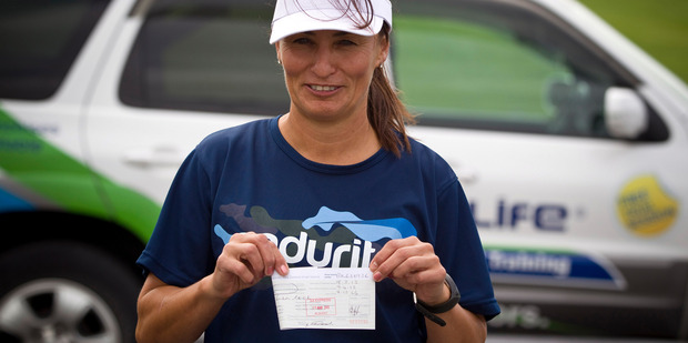Fitness instructor Lisa Cook is currently using a temporary paper driver's licence. Photo / Michael Craig