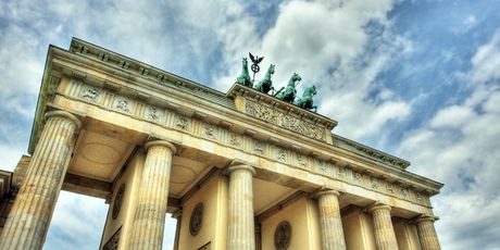 In the 1700s, citizens were allowed to pass through only the outer pillars of the Brandenburg gate in Berlin. Photo / Getty Images