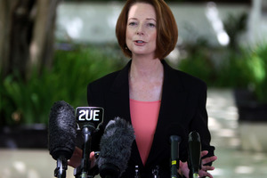 Australian Prime Minister Julia Gillard. Photo / AP