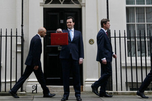 George Osborne's Budget is focused on debt reduction. Photo / AP