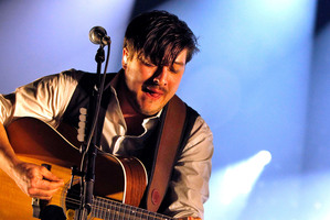 Lead singer Marcus Mumford from with Mumford & Sons. Photo / AP