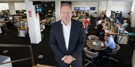 Rod Drury, founder and chief executive of internet-based accounting software company Xero. The company is currently looking for around 100 new staff. Photo / Mark MItchell