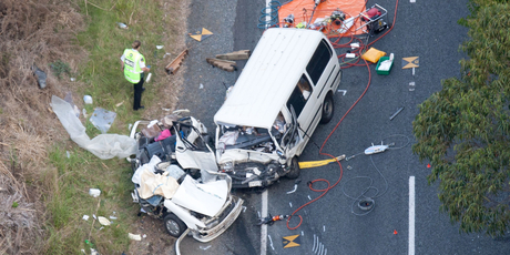The teenager was killed instantly when the car she was driving collided with a van on State Highway 16 near Helensville on Thursday afternoon. Photo / Richard Robinson