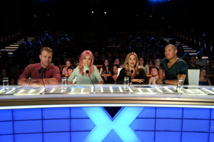 The X Factor judges, from left, Daniel Bedingfield, Ruby Frost, Mel Blatt and Stan Walker. Photo / Supplied