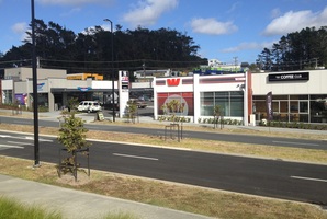 Five tenanted units in a new convenience centre at 16 Wainui Rd, Silverdale.