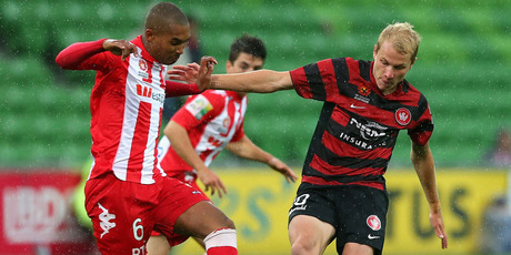 Melbourne Heart was the only team to score more than one goal in the round. Photo / Getty Images
