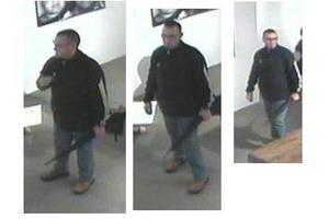 The sword thief was captured on camera. Photo / supplied