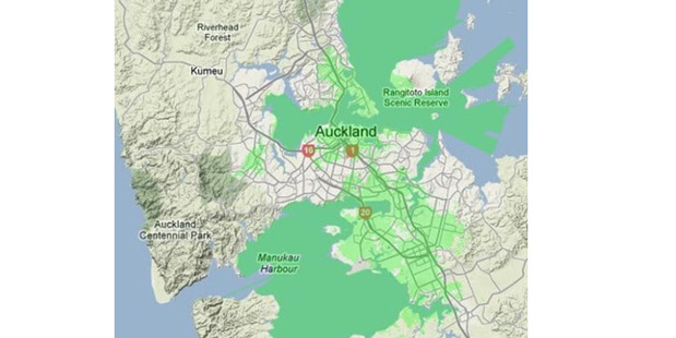 Vodafone's 4G coverage. Photo / Supplied