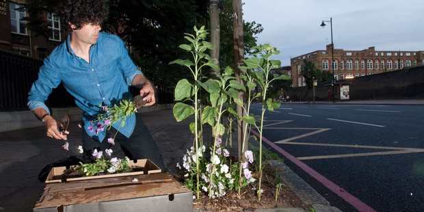 Guerrilla gardener Richard Reynolds is heading to NZ to inspire Kiwis. Photo / Supplied