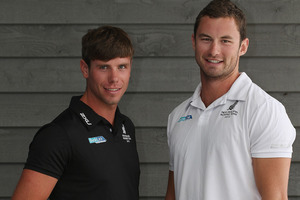 Robbie Manson (L) and Michael Arms. Photo / Getty Images.