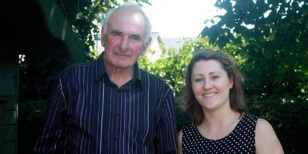 Joanne Carroll with her dad, John, before he died. Photo / Herald on Sunday