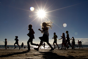 The Shore To Shore Fun Run. Photo / Brett Phibbs