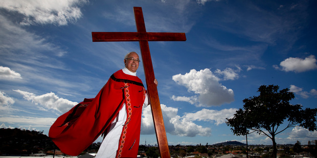 Pa Petera Tipene is the only fulltime Maori Catholic priest from Auckland to Cape Reinga. Photo / Sarah Ivey