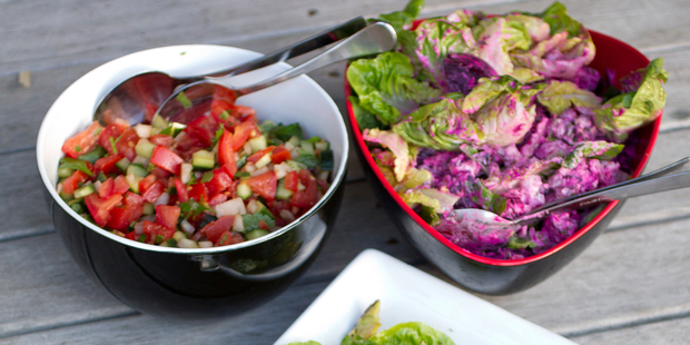 Vinagrete Brazilian salsa. Photo / Sarah Ivey
