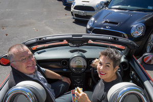 Paul and Debra-Rose Charman prepare for the Pork Pie trip. Picture / Ted Baghurst