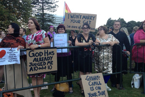 Inside Parliament, MPs focused on the tensions between religious freedom and human rights, and whether a referendum was required before the Marriage Act was changed. Photo / Supplied