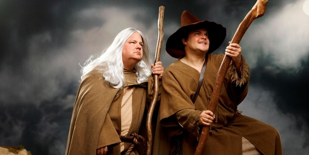 Tenacious D, the 'Simon and Garfunkel of comedy metal', return to New Zealand in May. Photo / Supplied