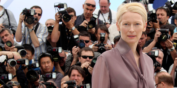 Actress Tilda Swinton is involved in an art installation at MoMA. Photo / AP