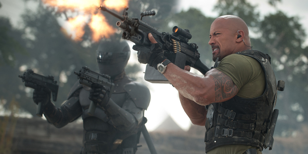 Ray Park and Dwayne Johnson, stars of 'G.I. Joe: Retaliation'. Photo / AP