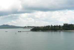 Motuihe Wharf and bay. Photo / Jim Eagles