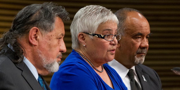 Maori Party co-leader Dr Pita Sharples (left) says his presence will provide much-needed stability after co-leader Tariana Turia (centre) leaves. Photo / Mark Mitchell