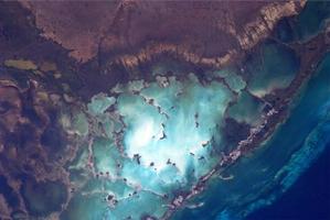 An astronaut's view of Key Largo, Florida. Photo / Thomas Marshburn