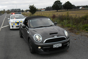 Debra-Rose Charman was stopped for speeding but talked the officer into a donation. Picture/ Paul Charman