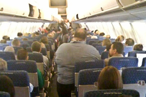 This passenger would pay more than his neighbours on Samoa Air. Photo / www.flightglobal.com