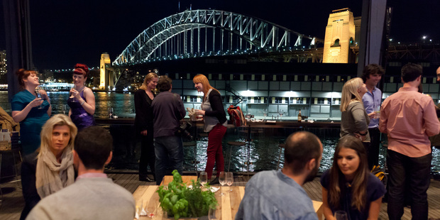 Bar At The End Of The Wharf in Sydney. Photo / Supplied