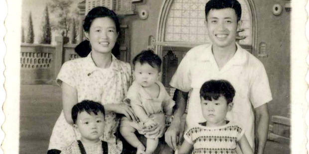 National MP Jian Yang and his family in 1965. Photo / Supplied