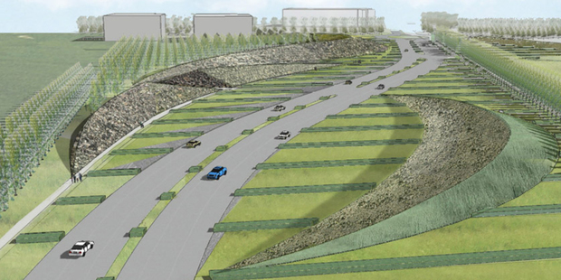 Spectacular entrance landscaping is part of a refocus of the airport's role in the region. Image / Supplied