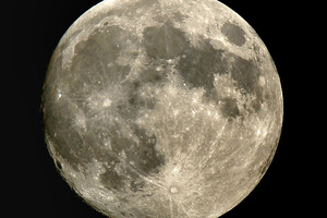 The moon's orbit around Earth is also slightly eccentric. Photo / AP