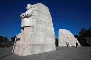 Martin Luther King occupies a prominent place in America's pantheon of national heroes. There is a memorial statue to him in Washington. Photo / AP