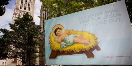 The controversial billboard has attracted a lot of comment on Trade Me. Photo / Greg Bowker
