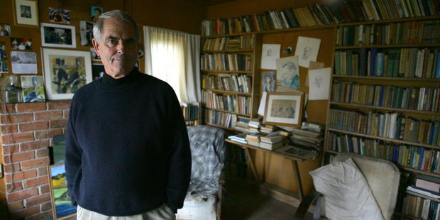 Author Graeme Lay in Frank Sargeson House, in Takapuna. Photo / Kellie Blizard