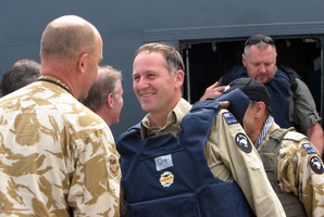 New Zealand Prime Minister John Key visit troops in Kabul, Afghanistan in 2010. Photo / Maggie Tait